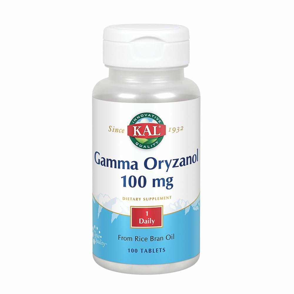 KAL Gamma Oryzanol 100 mg | Powerful Antioxidant for Healthy Aging, Exercise & Lipid Balance Support | ActivTab Rapid Disintegration | 100 Tablets - The Oasis of Health