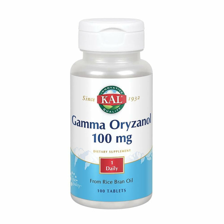 KAL Gamma Oryzanol 100 mg | Powerful Antioxidant for Healthy Aging, Exercise & Lipid Balance Support | ActivTab Rapid Disintegration | 100 Tablets - The Oasis of Health