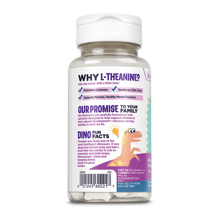 Kal Relax - a - Saurus 30 Grape Cheables 60221 - The Oasis of Health