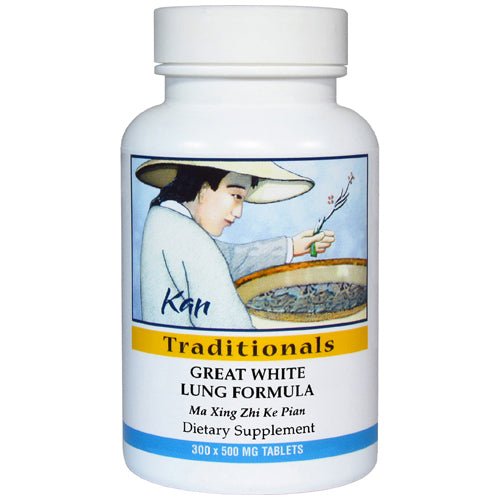 Kan Herb Traditionals Great White Lung Formula 300 Tablets - The Oasis of Health