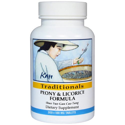 Kan Herb Traditionals Peony and Licorice Formula 300 Tablets - The Oasis of Health