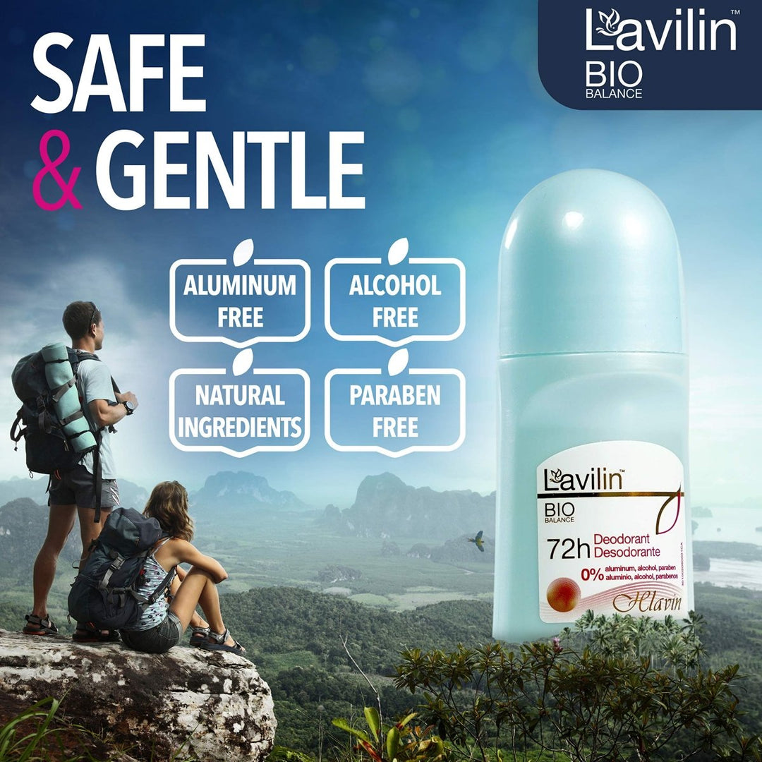 LAVILIN Roll On Deodorant for Women and Men - Aluminum Free Deodorant with U(2 oz) MB0011 - The Oasis of Health