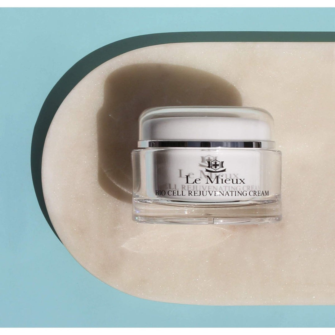 Le Mieux Bio Cell Rejuvenating Cream - Triple Peptide Facial Moisturizer with Hyaluronic Acid, Squalane &amp; Rose Hip, Night &amp; Day Cream for Face &amp; Neck, No Parabens or Sulfates (1.75 oz / 52 ml) - The Oasis of Health