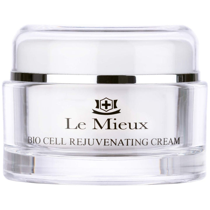 Le Mieux Bio Cell Rejuvenating Cream - Triple Peptide Facial Moisturizer with Hyaluronic Acid, Squalane &amp; Rose Hip, Night &amp; Day Cream for Face &amp; Neck, No Parabens or Sulfates (1.75 oz / 52 ml) - The Oasis of Health