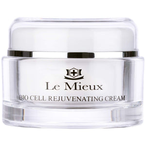 Le Mieux Bio Cell Rejuvenating Cream - Triple Peptide Facial Moisturizer with Hyaluronic Acid, Squalane & Rose Hip, Night & Day Cream for Face & Neck, No Parabens or Sulfates (1.75 oz / 52 ml) - The Oasis of Health