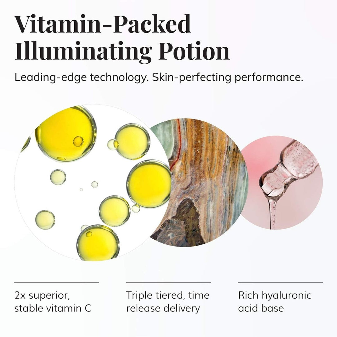 Le Mieux Vita - C Serum - Concentrated Vitamin C & Glutathione Antioxidant Facial Serum for Glowing Skin, Vit C Face Serum to Address the Appearance of Uneven Tone & Blotchiness (1 oz / 30 ml) - The Oasis of Health