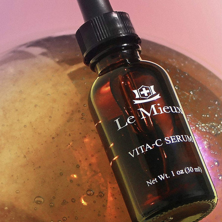 Le Mieux Vita - C Serum - Concentrated Vitamin C & Glutathione Antioxidant Facial Serum for Glowing Skin, Vit C Face Serum to Address the Appearance of Uneven Tone & Blotchiness (1 oz / 30 ml) - The Oasis of Health