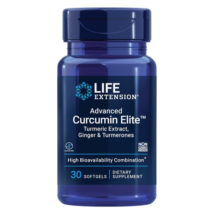 Life Extension Advanced Curcumin Elite Turmeric Extract, Ginger & Turmerones ? For Healthy Inflammatory & Immune Response and Cardiovascualr & Brain Health ? Gluten - Free, Non - GMO ? 30 Softgels - The Oasis of Health