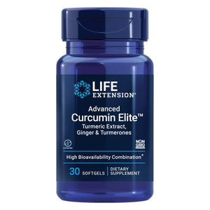 Life Extension Advanced Curcumin Elite Turmeric Extract, Ginger & Turmerones ? For Healthy Inflammatory & Immune Response and Cardiovascualr & Brain Health ? Gluten - Free, Non - GMO ? 30 Softgels - The Oasis of Health