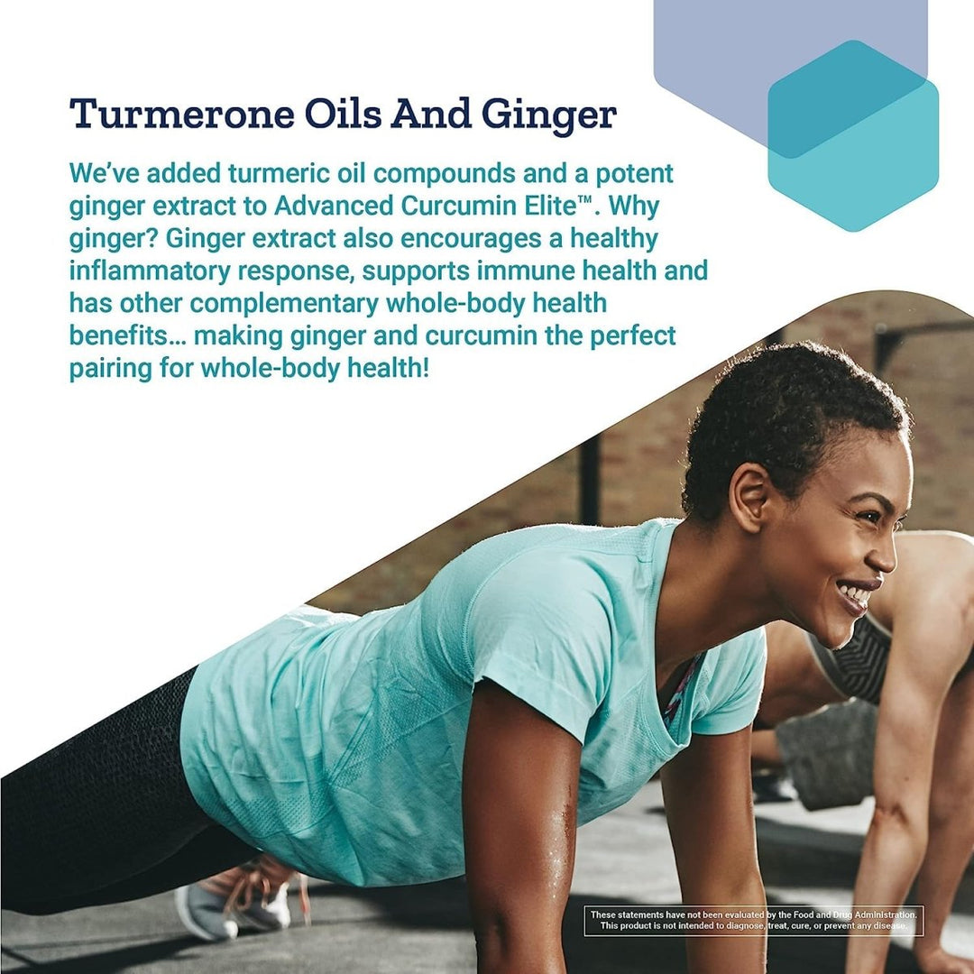 Life Extension Advanced Curcumin Elite Turmeric Extract, Ginger & Turmerones ? For Healthy Inflammatory & Immune Response and Cardiovascualr & Brain Health ? Gluten - Free, Non - GMO ? 30 Softgels - The Oasis of Health