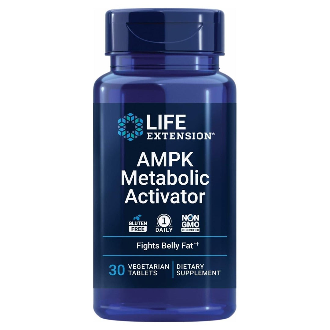 Life Extension AMPK Metabolic Activator, hesperidin, G. pentaphyllum, fight unwanted belly fat &amp; revitalize cellular metabolism, gluten - free, non - GMO, 30 Vegetarian Tablets - The Oasis of Health