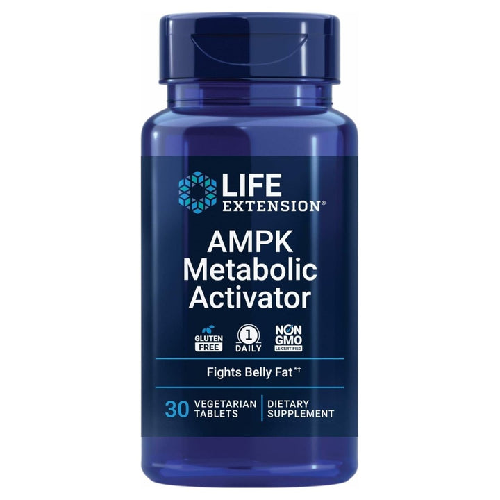 Life Extension AMPK Metabolic Activator, hesperidin, G. pentaphyllum, fight unwanted belly fat &amp; revitalize cellular metabolism, gluten - free, non - GMO, 30 Vegetarian Tablets - The Oasis of Health