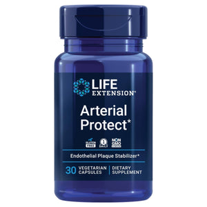 Life Extension Arterial Protect - Blood Pressure Supplement for Heart Health - with gotu kola and Pycnogenol dried French maritime pine bark extracts - Gluten - Free, Non - GMO, Vegetarian - 30 capsules - The Oasis of Health