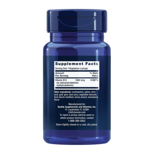 Life Extension B12 Elite, adenosylcobalamin, methylcobalamin, Two Active Forms for Brain Health & Dopamine Production, Non - GMO, Gluten - Free, Vegetarian, 60 lozenges - The Oasis of Health