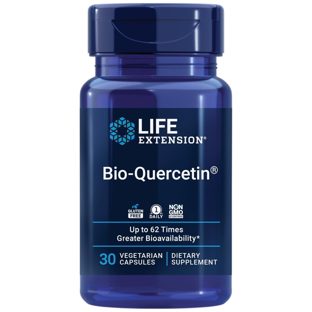 Life Extension Bio - Quercetin, Supports Immune &amp; Heart Health, Potent antioxidant, Gluten - Free, Once Daily, 30 Vegetarian Capsules - The Oasis of Health
