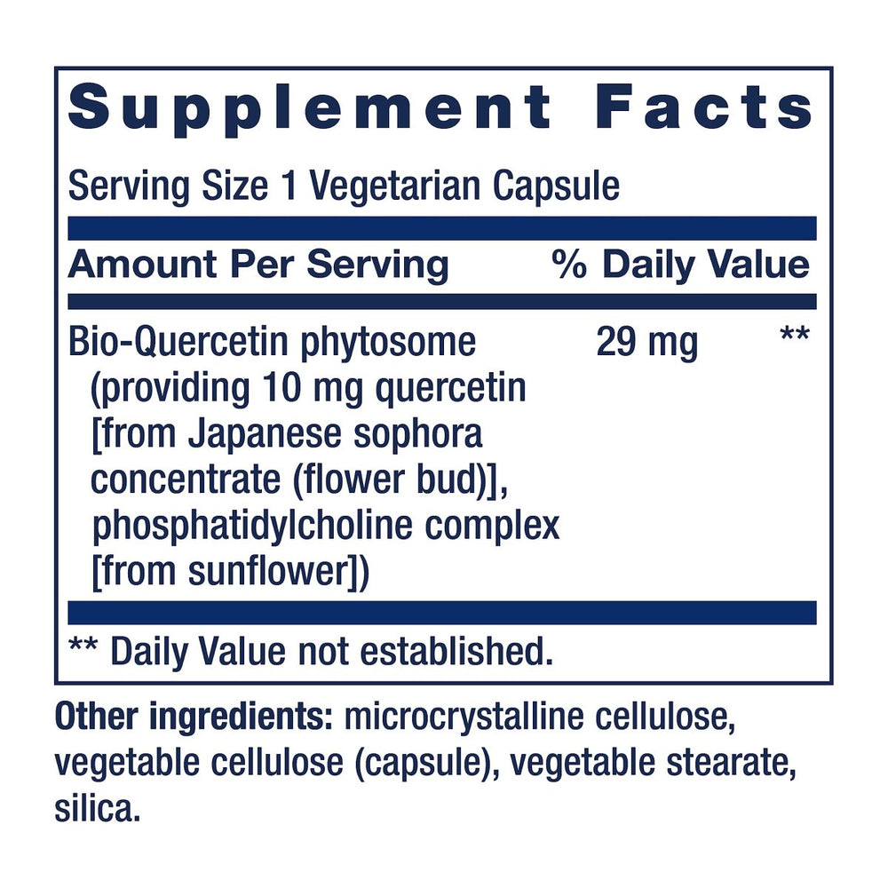 Life Extension Bio - Quercetin, Supports Immune & Heart Health, Potent antioxidant, Gluten - Free, Once Daily, 30 Vegetarian Capsules - The Oasis of Health