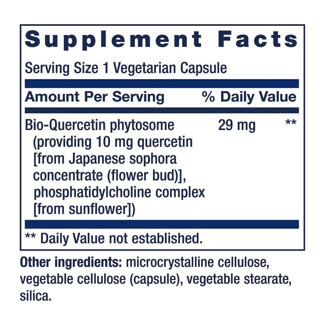 Life Extension Bio - Quercetin, Supports Immune &amp; Heart Health, Potent antioxidant, Gluten - Free, Once Daily, 30 Vegetarian Capsules - The Oasis of Health