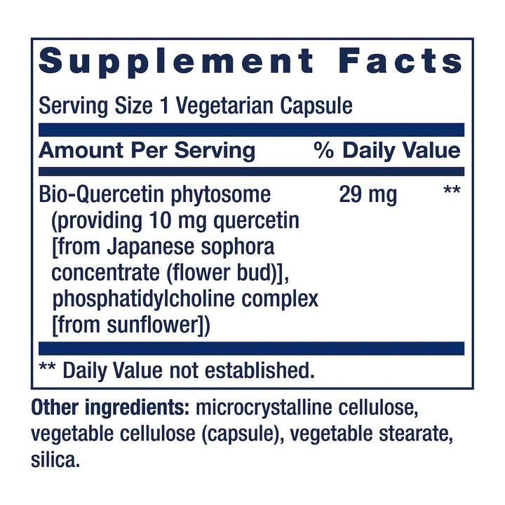 Life Extension Bio - Quercetin, Supports Immune &amp; Heart Health, Potent antioxidant, Gluten - Free, Once Daily, 30 Vegetarian Capsules - The Oasis of Health