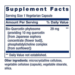 Life Extension Bio - Quercetin, Supports Immune & Heart Health, Potent antioxidant, Gluten - Free, Once Daily, 30 Vegetarian Capsules - The Oasis of Health