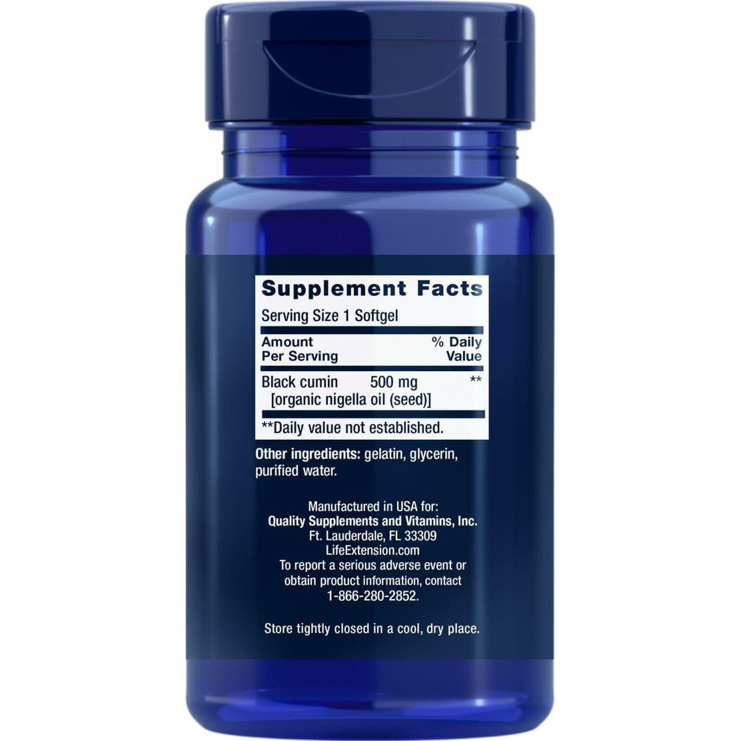 Life Extension Black Cumin Seed Oil, 60 softgels (Pack of 2) - The Oasis of Health