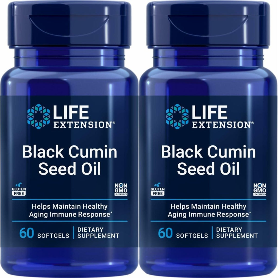Life Extension Black Cumin Seed Oil, 60 softgels (Pack of 2) - The Oasis of Health
