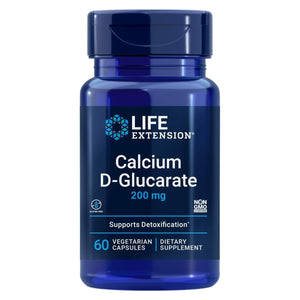 Life Extension Calcium D - Glucarate, 200 mg - Supports Detoxification, Helps Flush Out Unwanted Compounds � Gluten - Free, Non - GMO, Vegetarian � 60 Capsules - The Oasis of Health