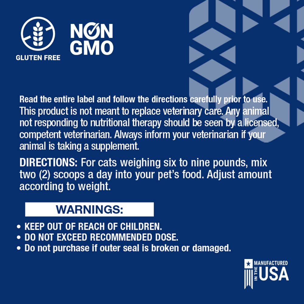 Life Extension Cat Mix ? For Heart, Kidney & Pancreatic Function + Gut Health ?with Vitamins & Essential Nutrients - Formula For Kitty - Gluten - Free, Non - GMO ? Net Wt.100 Grams (85 Servings) - The Oasis of Health