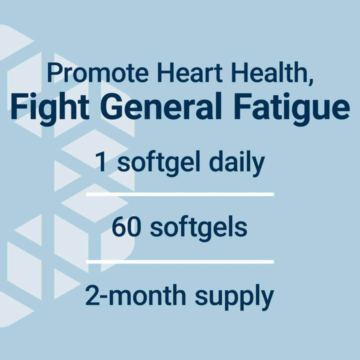 Life Extension CoQ10 (Ubiquinone) with d - Limonene – Heart Health, Fight General Fatigue, Better Absorption – Gluten - Free, Non - GMO – 60 Softgels - The Oasis of Health