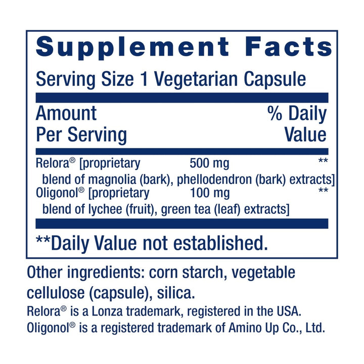 Life Extension Cortisol - Stress Balance, Relora? Magnolia bark, Green Tea, Lychee Extract, Manage Stress, Maintain Healthy cortisol Levels, Gluten Free, Non - GMO, Vegetarian, 1 - Daily, 30 Capsules - The Oasis of Health
