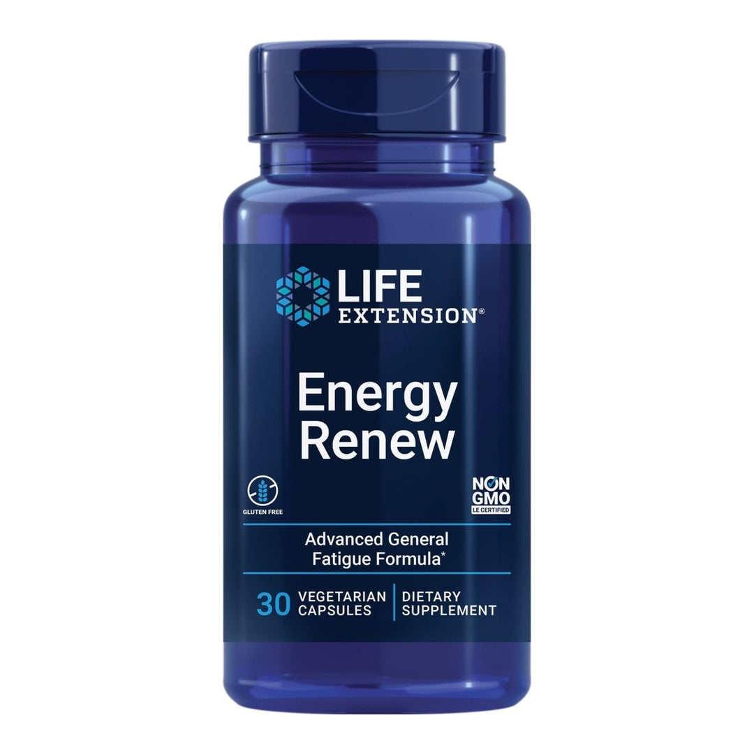 Life Extension Energy Renew, French Oak Extract, Combat General Fatigue & Maintain Energy Levels, Non - GMO, Gluten - Free, Vegetarian, 30 Capsules - The Oasis of Health