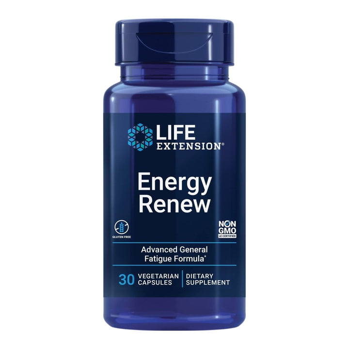 Life Extension Energy Renew, French Oak Extract, Combat General Fatigue & Maintain Energy Levels, Non - GMO, Gluten - Free, Vegetarian, 30 Capsules - The Oasis of Health