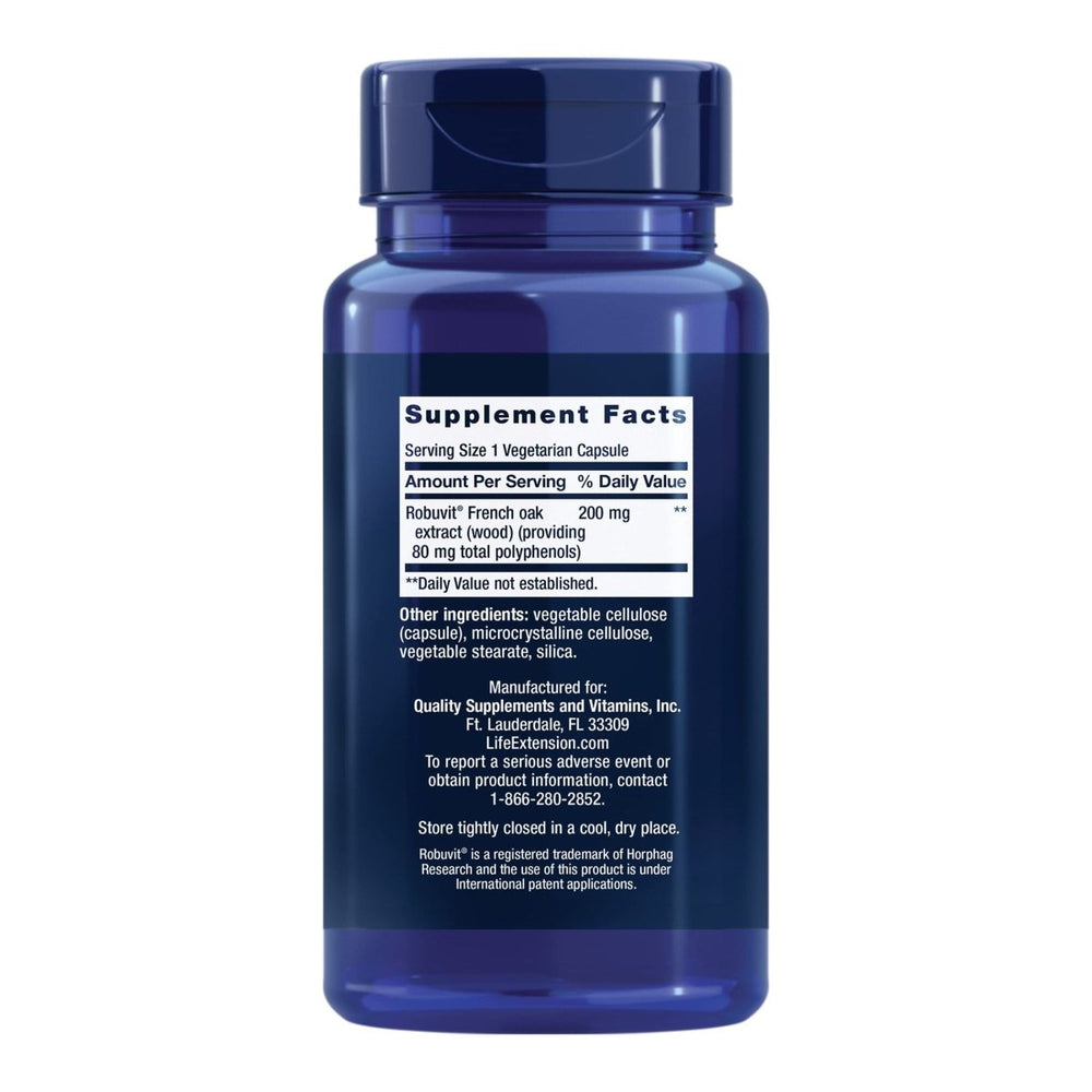 Life Extension Energy Renew, French Oak Extract, Combat General Fatigue & Maintain Energy Levels, Non - GMO, Gluten - Free, Vegetarian, 30 Capsules - The Oasis of Health