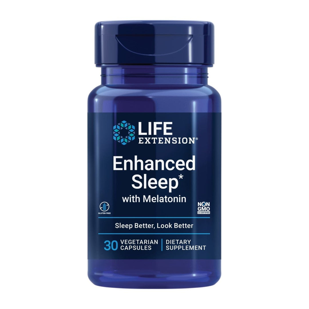 Life Extension Enhanced Sleep With Melatonin 30 Vcaps - The Oasis of Health