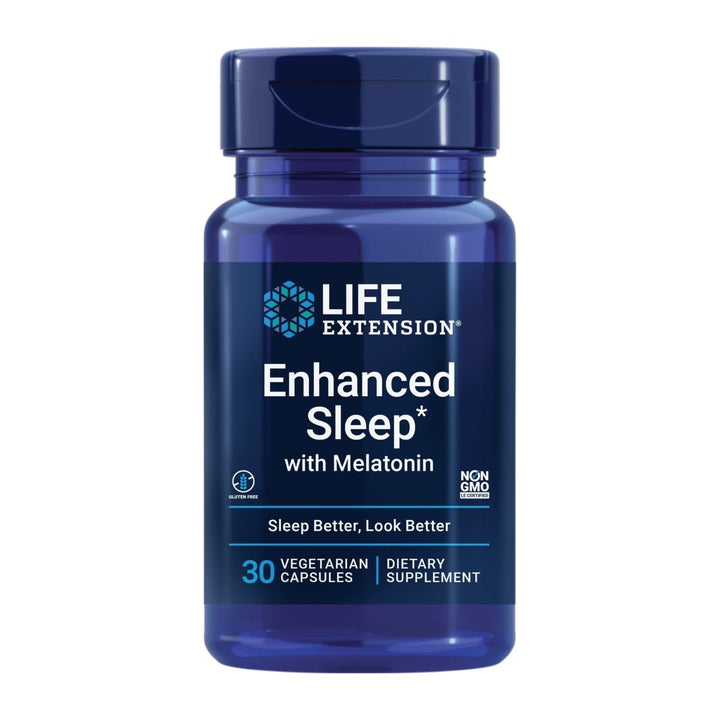 Life Extension Enhanced Sleep With Melatonin 30 Vcaps - The Oasis of Health