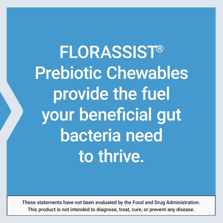 Life Extension FLORASSIST® Prebiotic Chewable (Strawberry), 1000 mg xylooligosaccharides, prebiotic Supplement Provides Fuel for Gut Flora, Gluten - Free, Non - GMO, Vegetarian, 60 chewable Tablets - The Oasis of Health