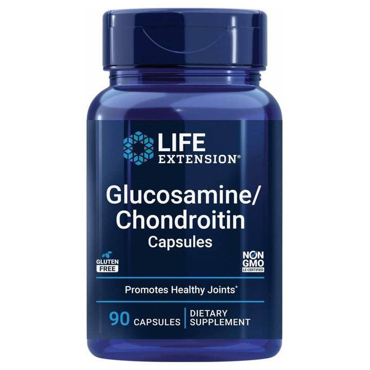 Life Extension Glucosamine/Chondroitin Capsules for Healthy Joints and Cartilage, Non - GMO, Gluten - Free, 90 Capsules - The Oasis of Health