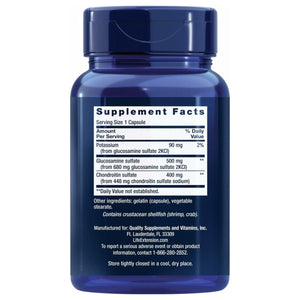 Life Extension Glucosamine/Chondroitin Capsules for Healthy Joints and Cartilage, Non - GMO, Gluten - Free, 90 Capsules - The Oasis of Health