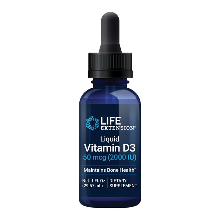 Life Extension Liquid Vitamin D3 50mcg(2000IU) - Vitamin D Supplement Unflavored Drops for Immune Support, Bone and Heart Health ? Gluten - Free, Non - GMO ? Net 1 fl. Oz. (29.57mL) - 850 Servings - The Oasis of Health