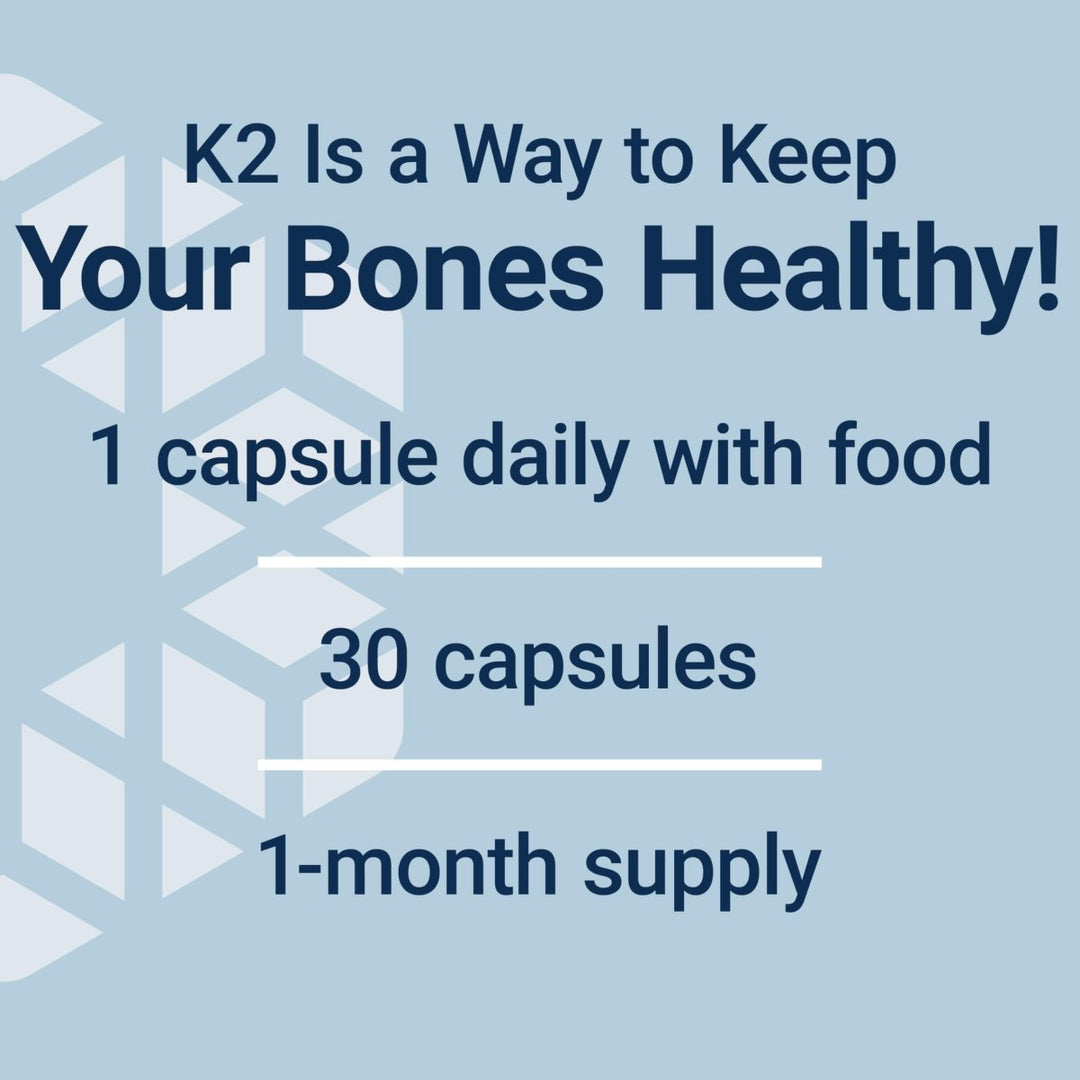 Life Extension Mega Vitamin K2 High Potency for Strong Bones, clinically Studied 45 mg K2 Dosage, Promotes Healthy Bone Density, Gluten - Free, Non - GMO, 30 Capsules - The Oasis of Health