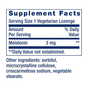 Life Extension Melatonin, 3 mg, Optimal Sleep Support, Healthy circadian Rhythms, Cellular Defense, Gluten - Free, Non - GMO, Vegetarian, 60 chewable lozenges - The Oasis of Health