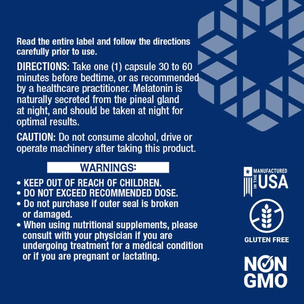 Life Extension Melatonin, 300 mcg, gentle sleep support, healthy circadian rhythms, cellular defense, gluten - free, non - GMO, vegetarian, 100 capsules - The Oasis of Health