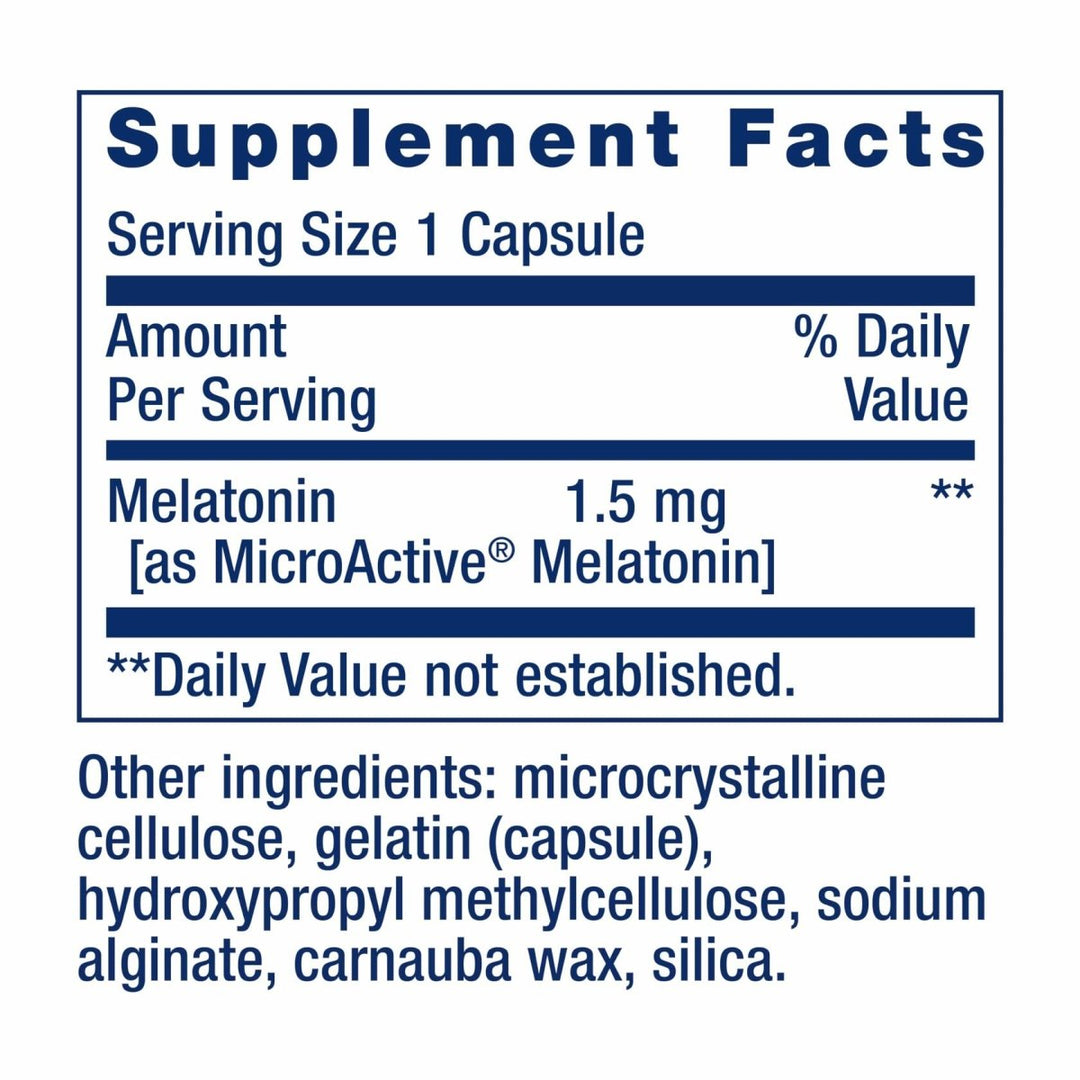 Life Extension Melatonin IR/XR, 1.5 mg, immediate - and Extended - Release Formula for Optimal Sleep Support, Healthy circadian Rhythms, Cellular Defense, Gluten - Free, Non - GMO, 60 Capsules - The Oasis of Health