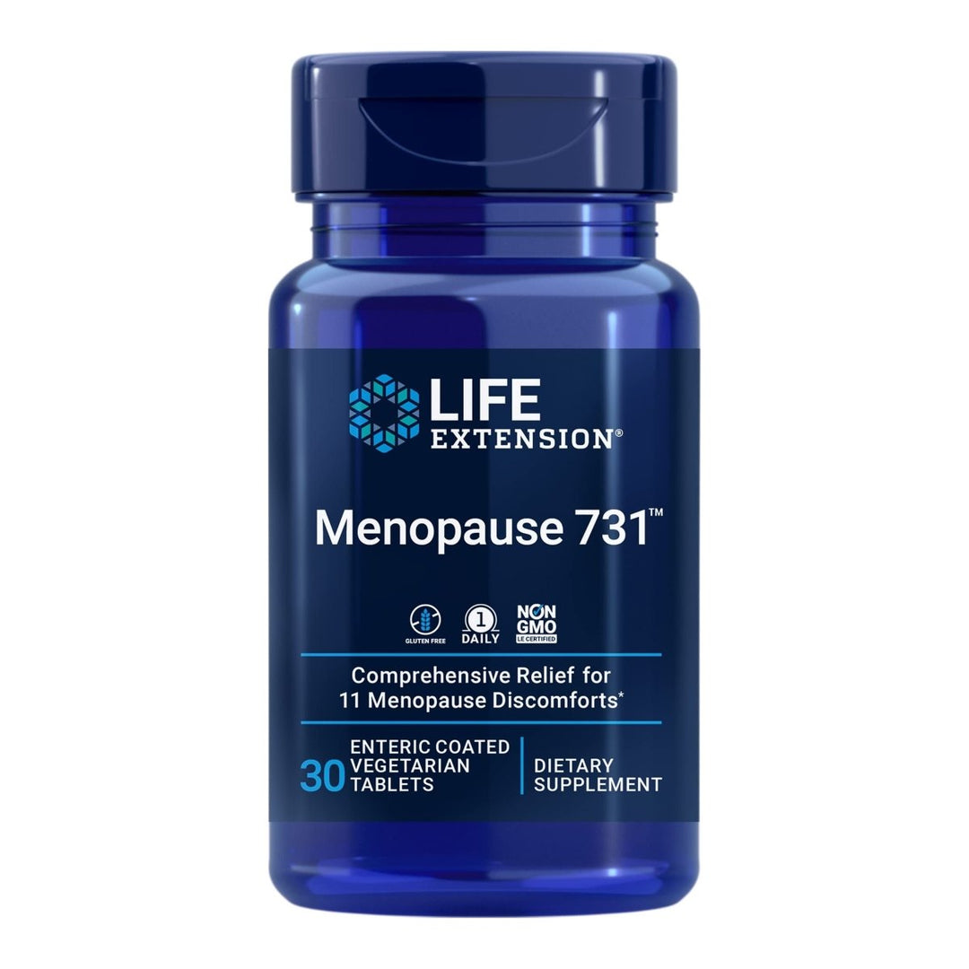 Life Extension Menopause Relief ? Siberian Rhubarb ? Menopause Supplement for Women ? Ease Hot Flashes, Mood Swings, Night Sweats Relief ? Gluten - Free, Non - GMO, Vegetarian ? 30 Tablets - The Oasis of Health