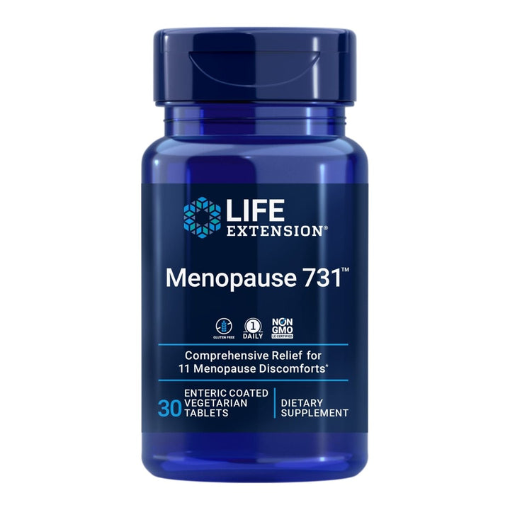 Life Extension Menopause Relief ? Siberian Rhubarb ? Menopause Supplement for Women ? Ease Hot Flashes, Mood Swings, Night Sweats Relief ? Gluten - Free, Non - GMO, Vegetarian ? 30 Tablets - The Oasis of Health