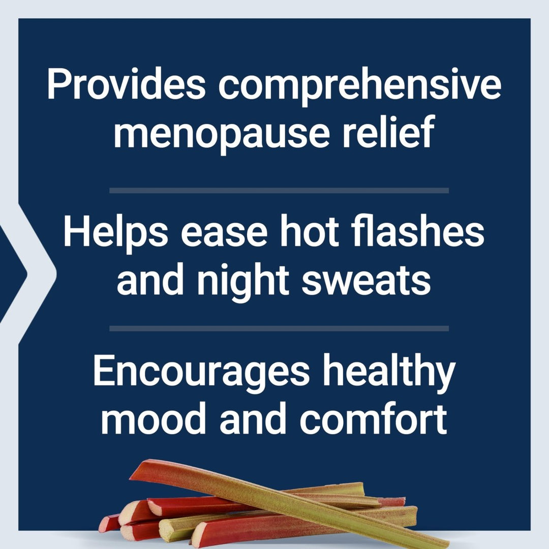 Life Extension Menopause Relief ? Siberian Rhubarb ? Menopause Supplement for Women ? Ease Hot Flashes, Mood Swings, Night Sweats Relief ? Gluten - Free, Non - GMO, Vegetarian ? 30 Tablets - The Oasis of Health