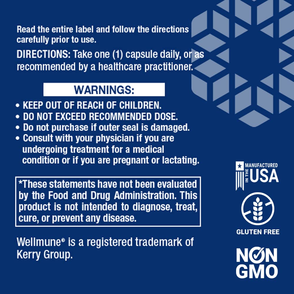 Life Extension - Mushroom Immune with Beta Glucans - 30 Vegetarian Capsules - The Oasis of Health