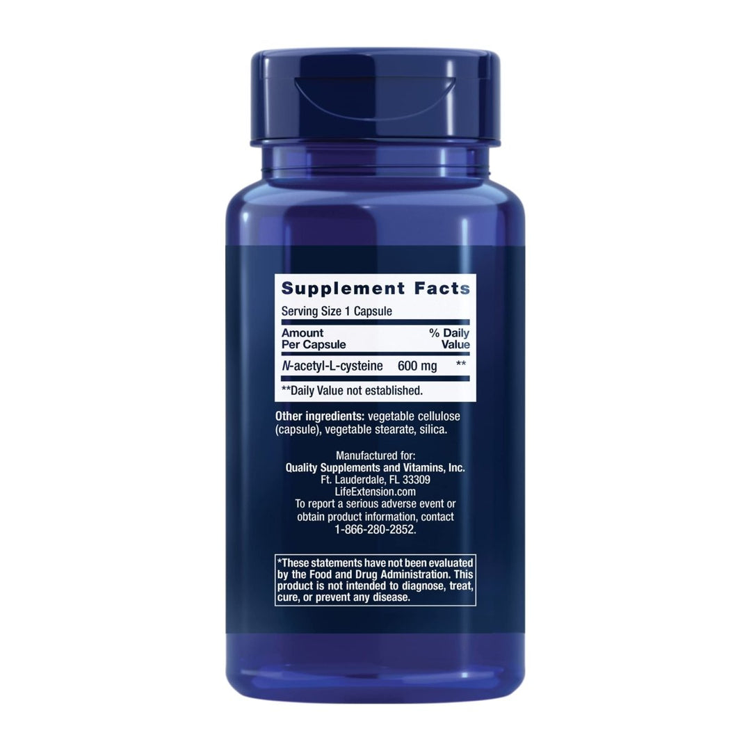Life Extension N - Acetyl - L - Cysteine 60 Capsules - The Oasis of Health