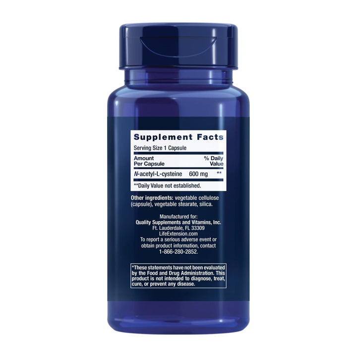Life Extension N - Acetyl - L - Cysteine 60 Capsules - The Oasis of Health