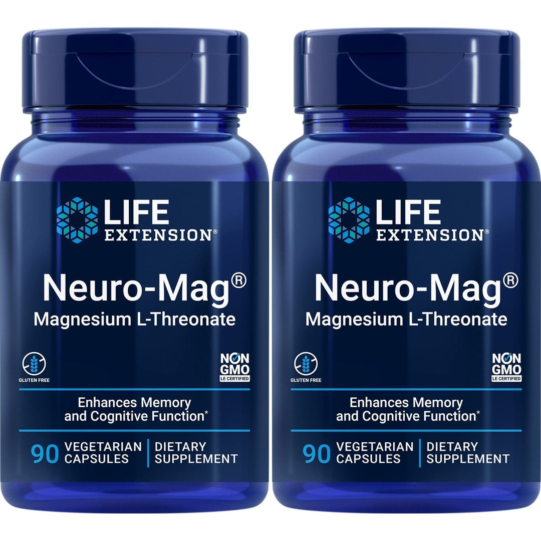 Life Extension Neuro - mag Magnesium L - threonate, 90 Count(2 Pack) - The Oasis of Health