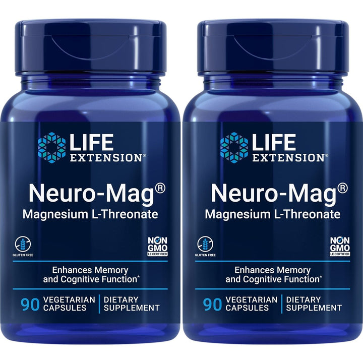 Life Extension Neuro - mag Magnesium L - threonate, 90 Count(2 Pack) - The Oasis of Health